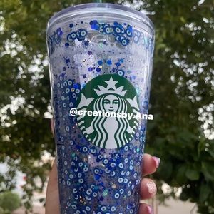 Custom made snowglobe tumbler.